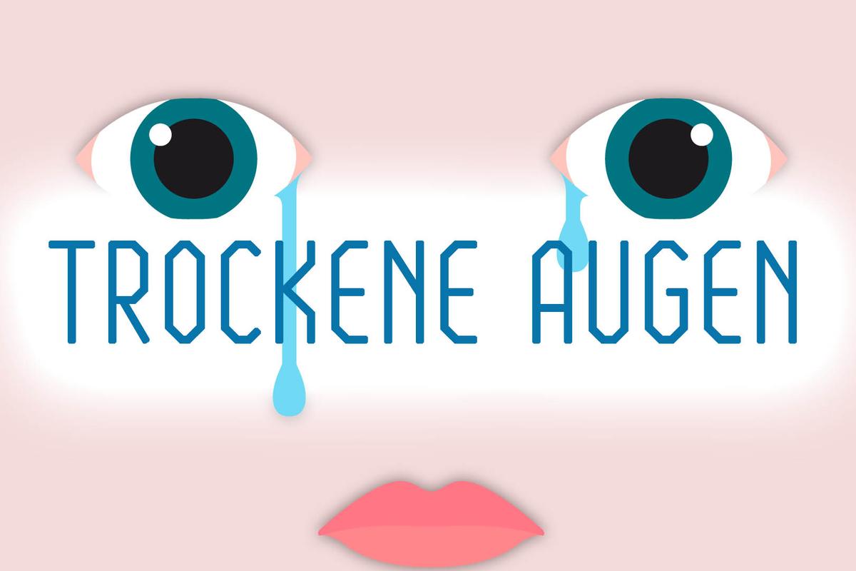Trockene Augen - Illustration