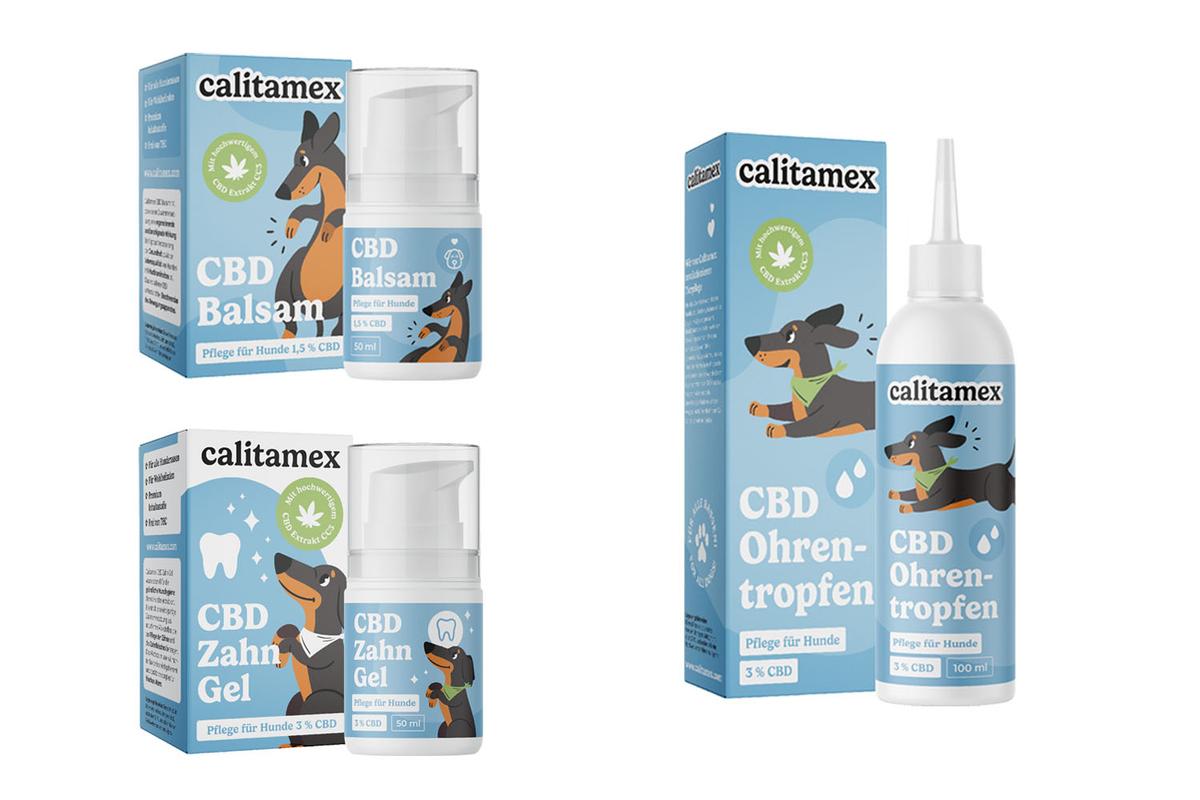 Pflegeprodukte für Hunde der österreichischen Marke Calitamex