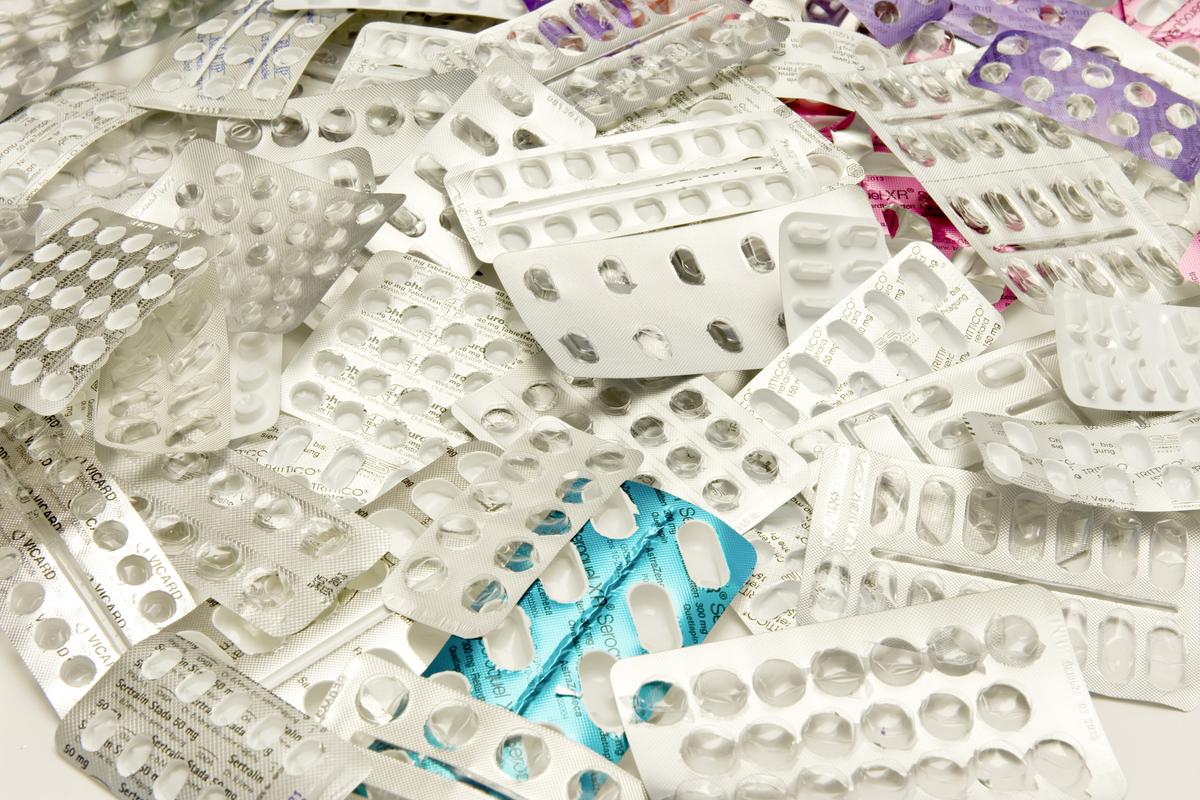 Leere Medikamentenblister