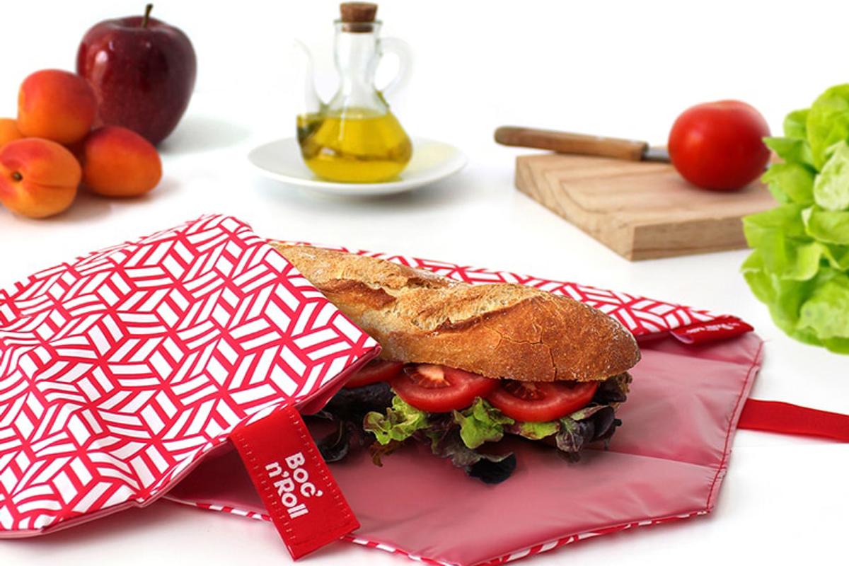 Umweltfreundliche Boc 'n' Roll Jausenverpackung von Rolleat