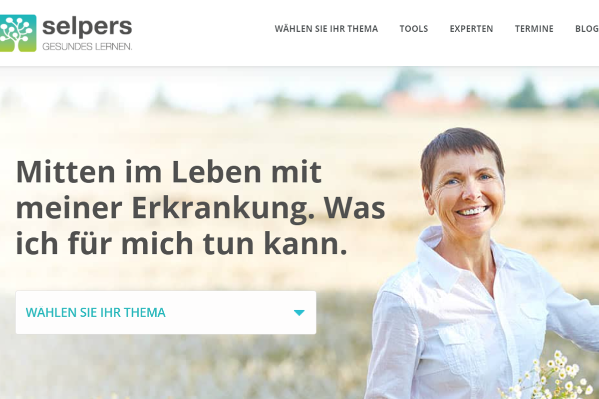 Screenshot von selpers.com