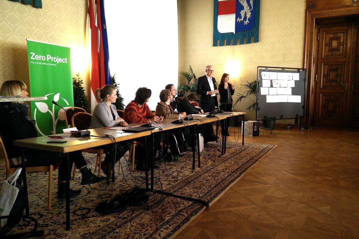 Podiumsdiskussion beim Zero Project Unternehmensdialog am 6. April im Wiener Rathaus