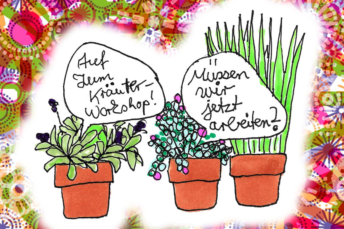 Illustration zum Xundheitspackerl August 2022 von Cosima Reif