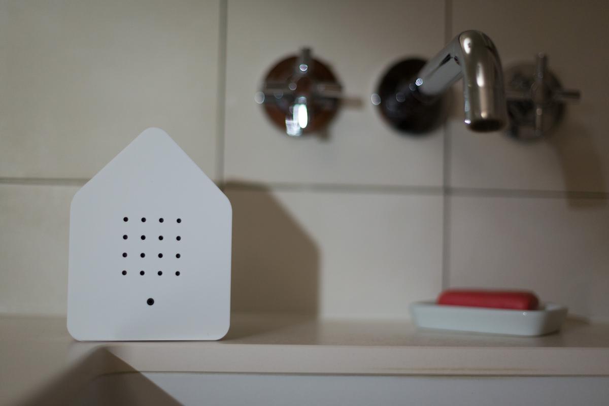 Zwitscherbox im Badezimmer