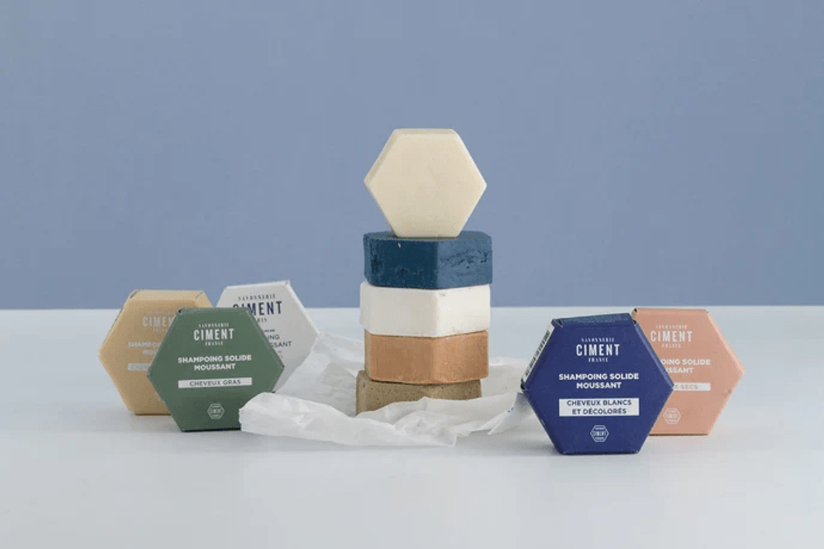 Kollektion der festen Shampoos von Ciment