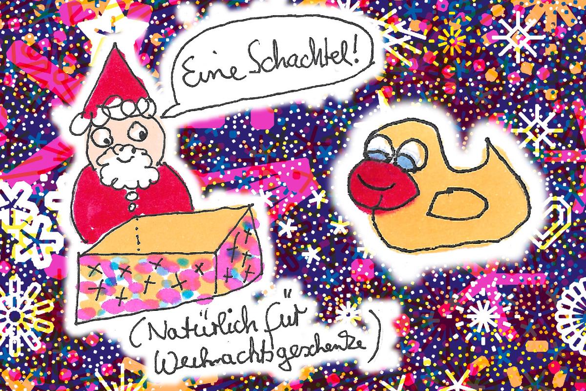 Illustration zum Xundheitspackerl Dezember 2021 von Cosima Reif