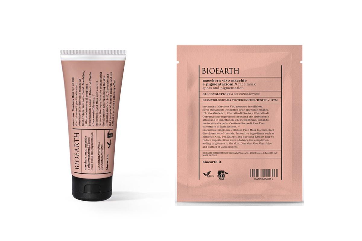 BioEarth Hand- und Gesichtsmaske gegen Pigmentflecken