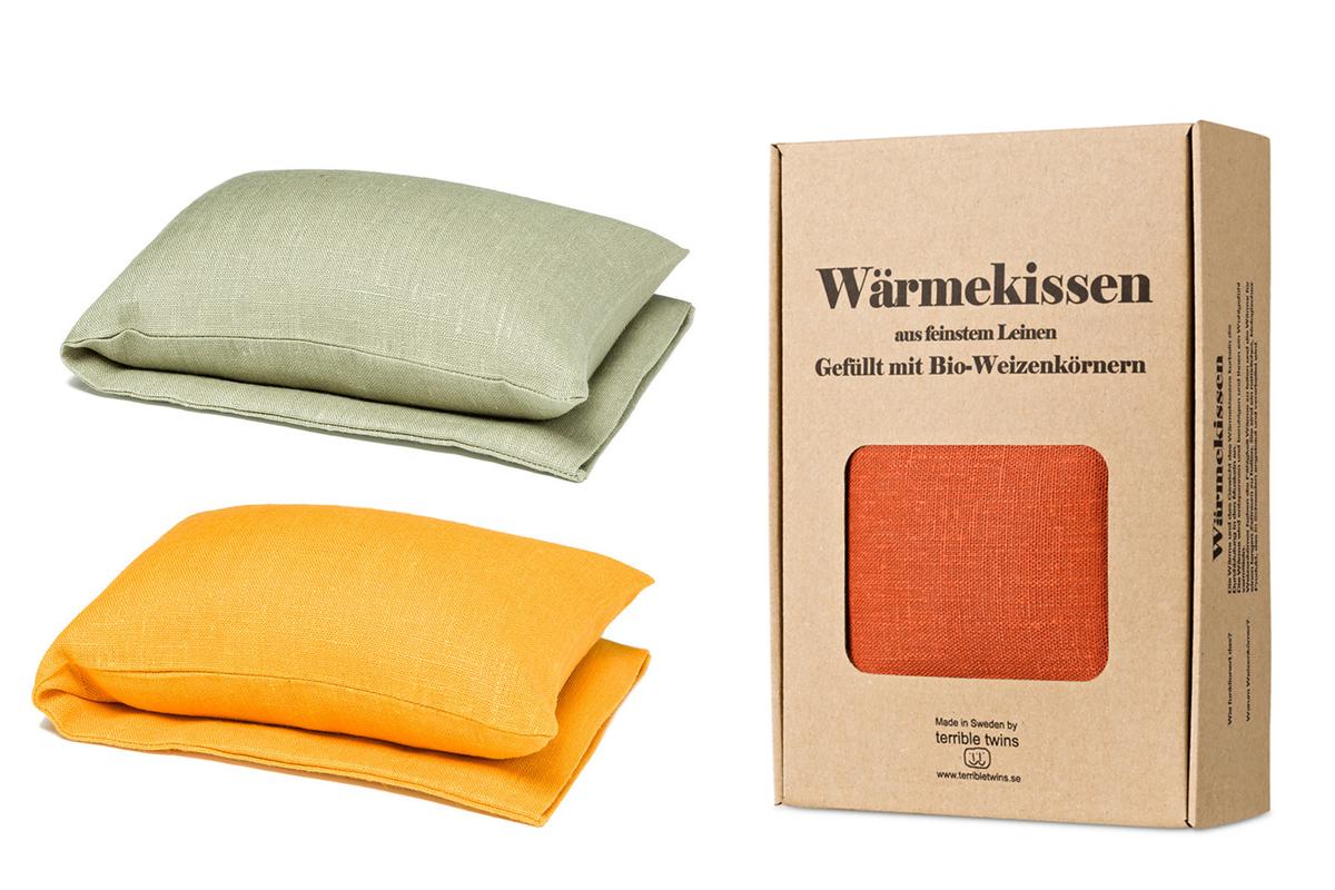 Terrible Twins Leinen-Wärmekissen aus Schweden