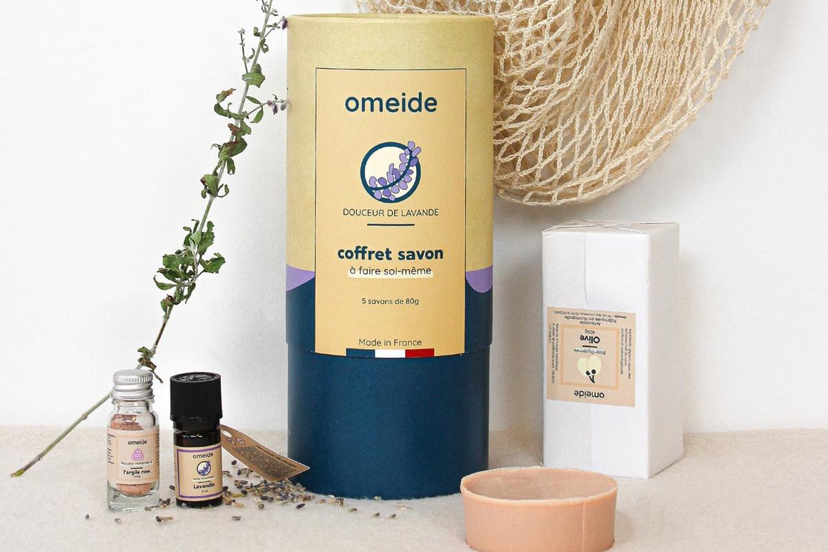 Omeide DIY-Seifen-Set mit Lavendelduft